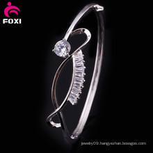 Good Quality Fashion White CZ New Gold Bracelet Bangle